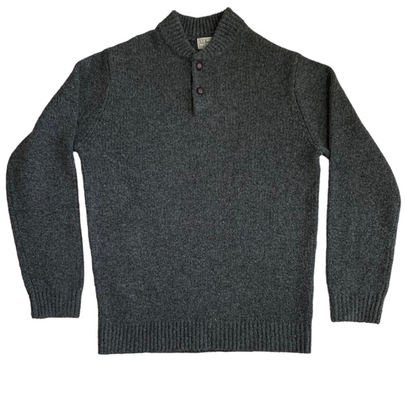 L.L. Bean 100% Lambswool Sweater Size M-Tall - Picture 1 of 6